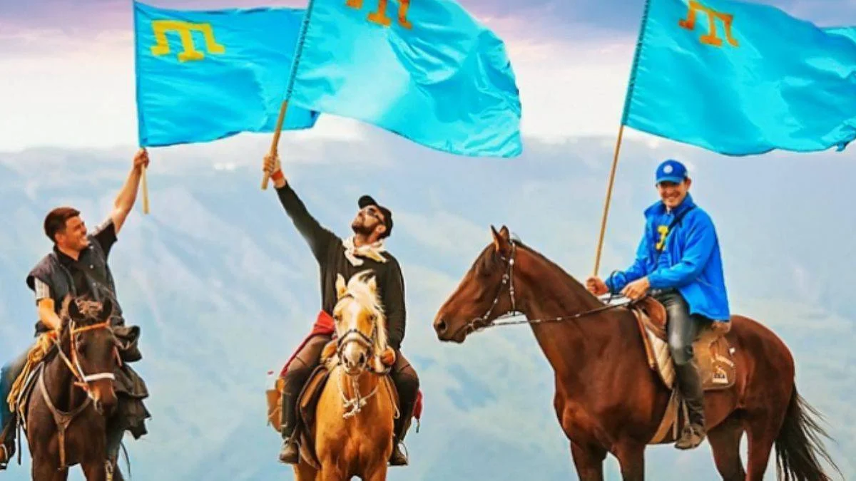 Kırım Tatar bayrağı, Ukrayna Dışişleri Bakanlığında göndere çekildi