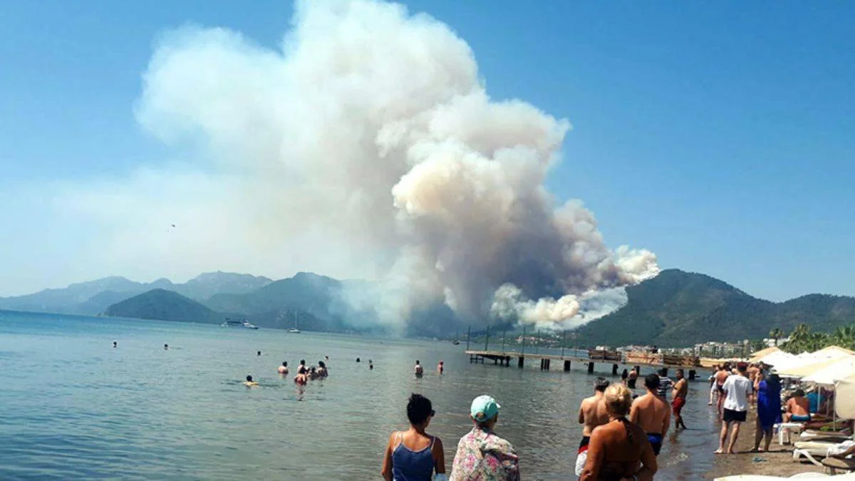 Marmaris'teki yangından acı haber