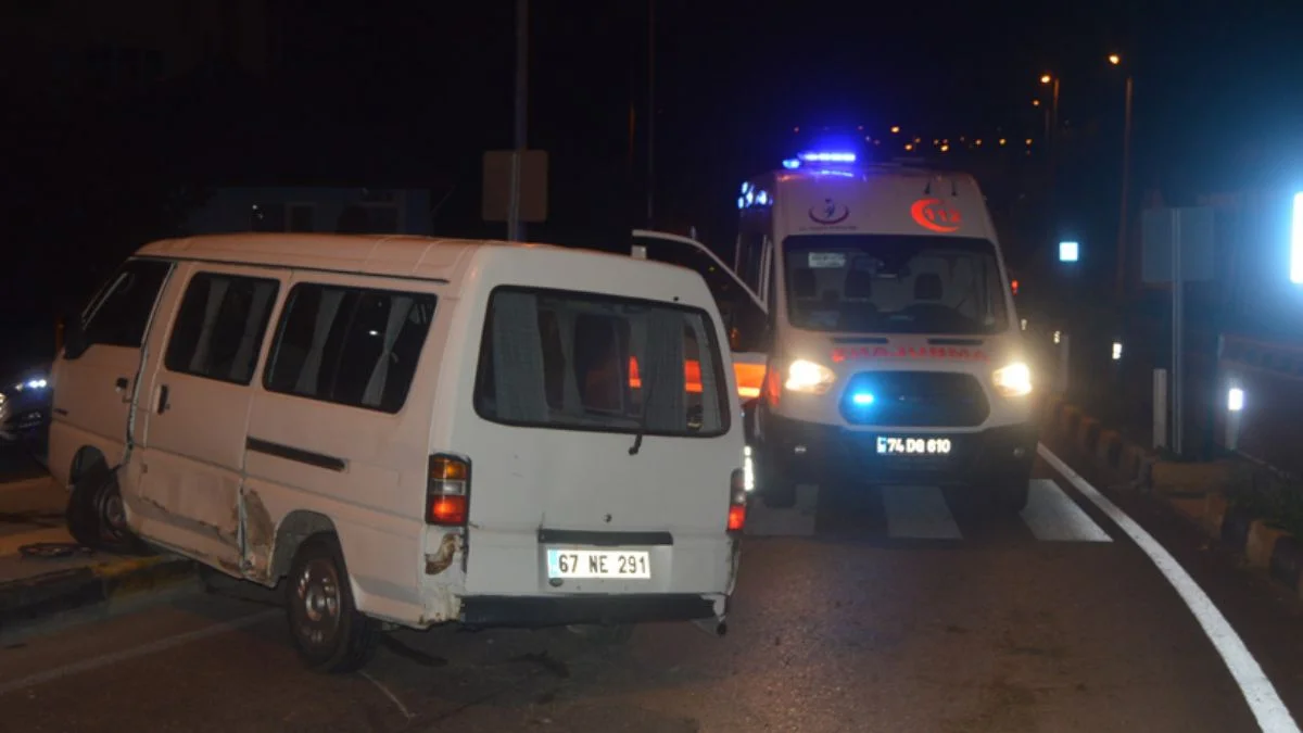 Polisin 'dur' ihtarına uymadı; kaza yaptı
