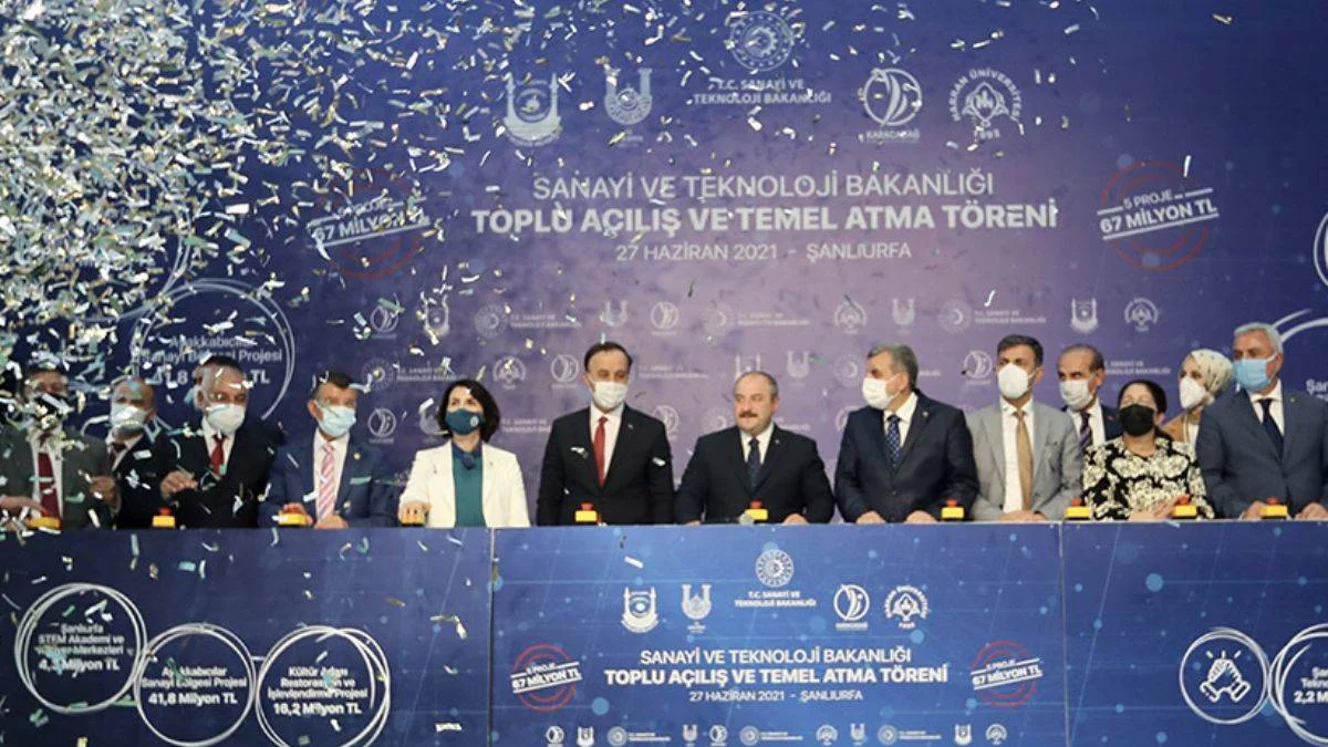 Şanlıurfa'da 5 projenin toplu açılışı ve temel atma töreni yapıldı