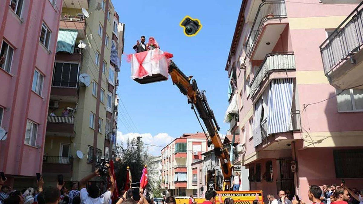 Denizli'de ilginç düğün