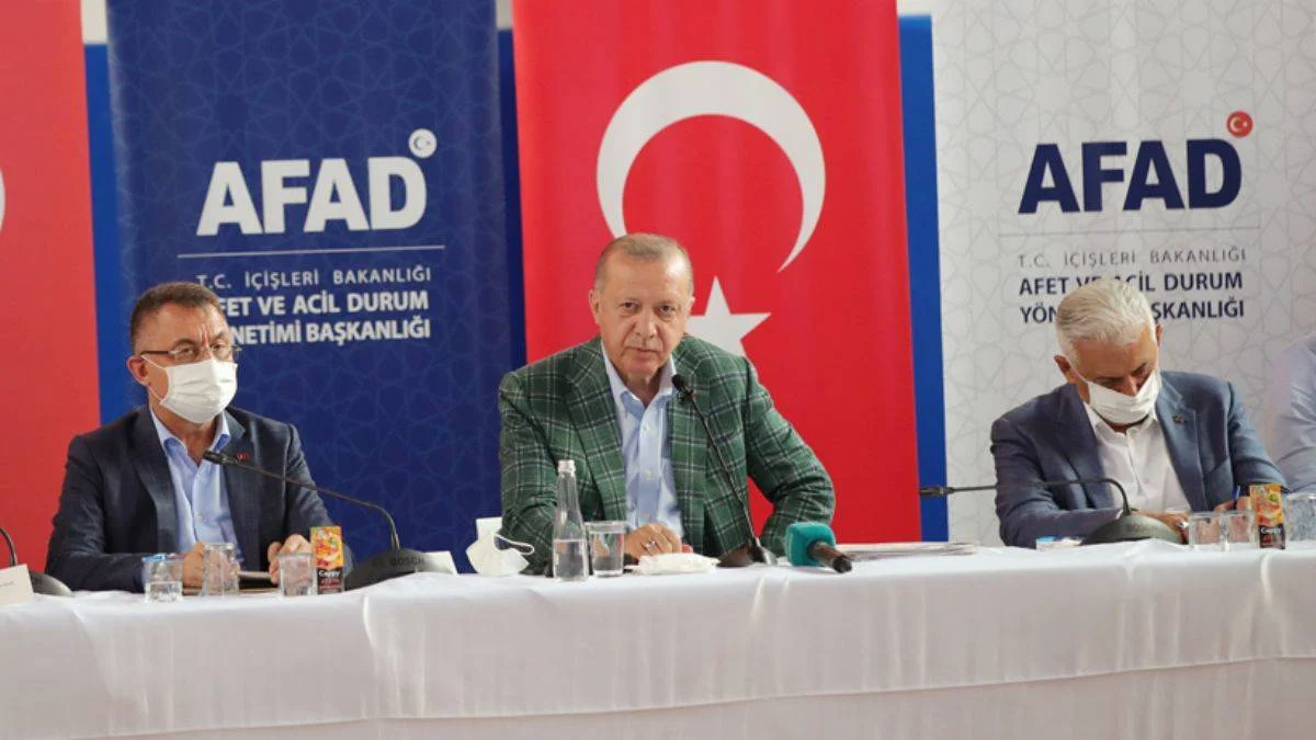 Erdoğan: Yangın bölgelerine 50 milyon TL ödenek gönderildi