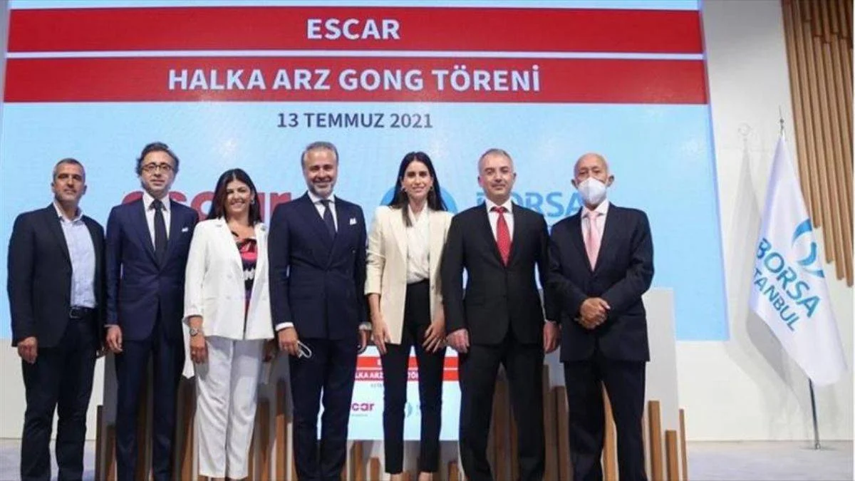 Halka arzını tamamlayan Escar, Borsa İstanbul'da 'ESCAR' koduyla işlem görmeye başladı