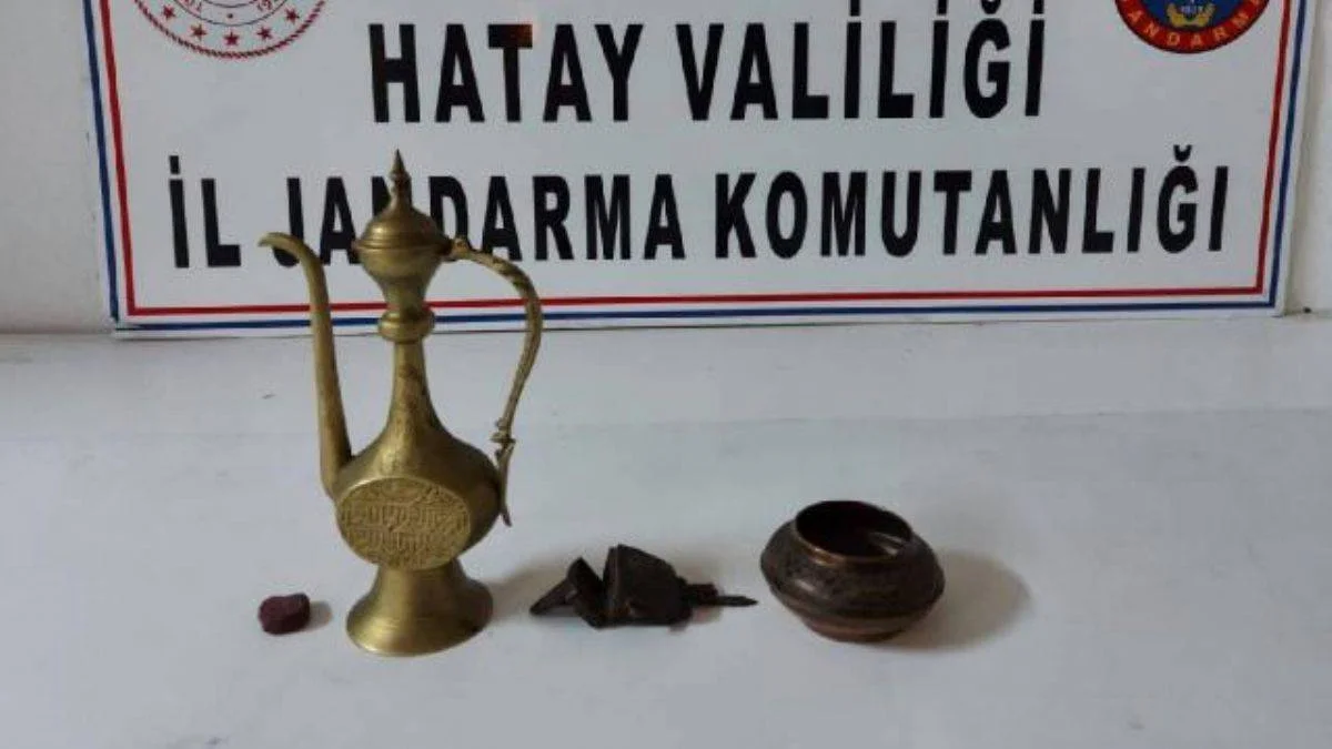 Hatay'da tarihi eser niteliği taşıyan objeler bulundu