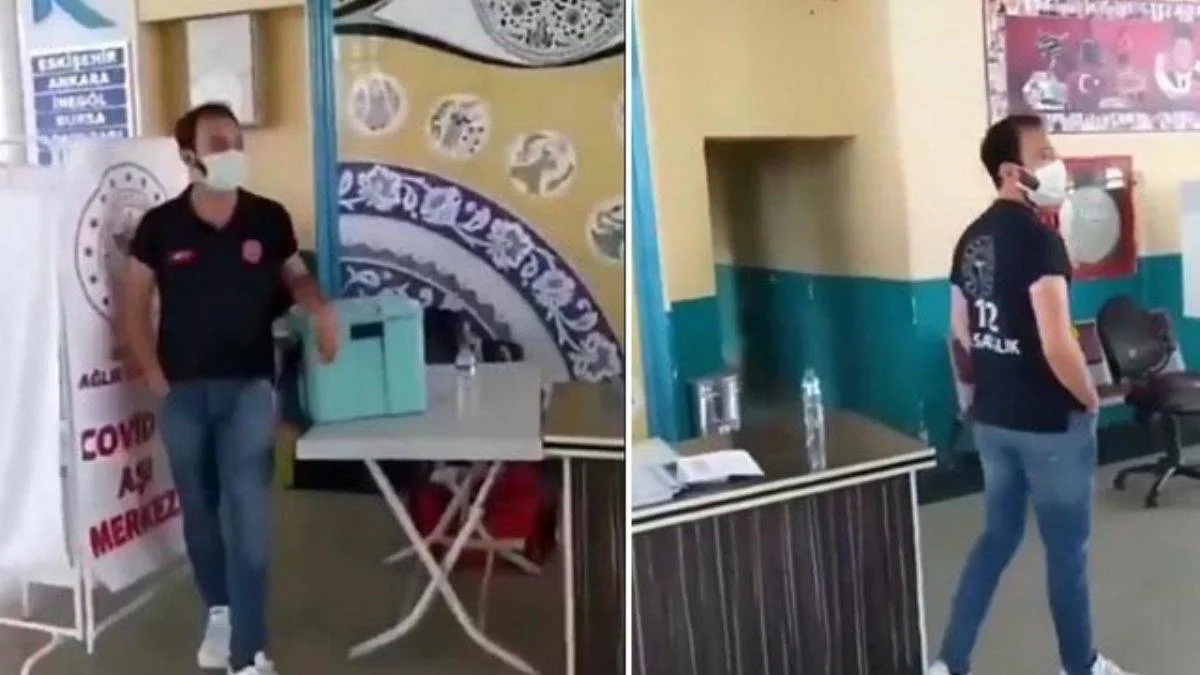 Otogarda 'Sinovac ve Biontech' diye bağıran sağlıkçı hakkında soruşturma