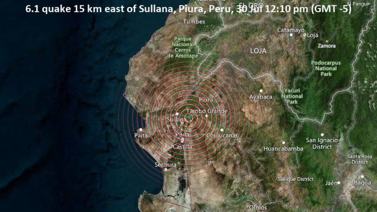 Peru'da 6,1 büyüklüğünde deprem