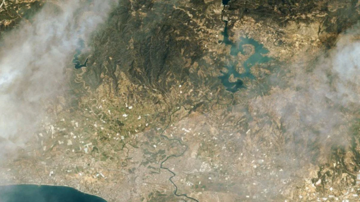 Orman yangınları Göktürk uyduları tarafından görüntülendi