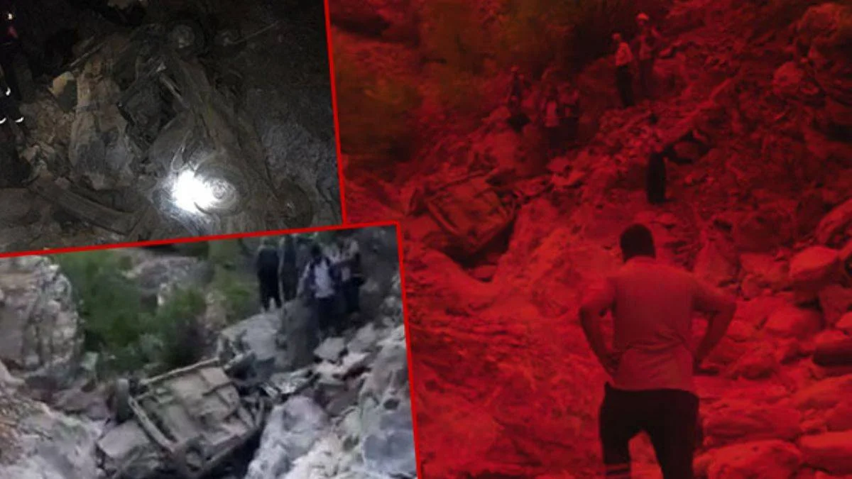Otomobil, 200 metrelik uçuruma devrildi: 3 ölü