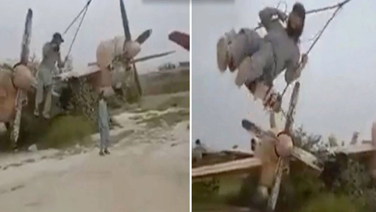 Çin, ABD ile alay etti: Taliban uçaklarınızı salıncağa çevirdi