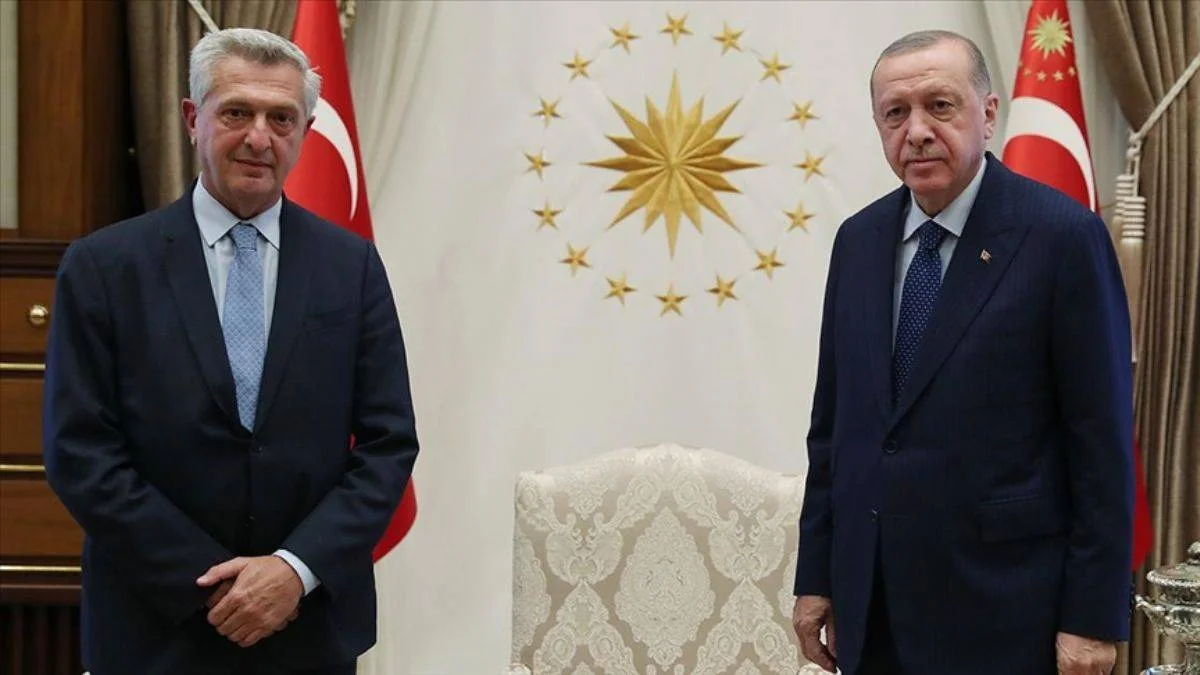 Erdoğan BM Mülteciler Yüksek Komiseri Grandi'yi kabul etti
