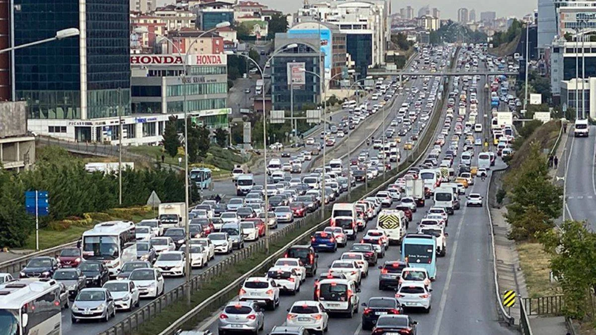 İstanbul'da trafik yoğunluğu