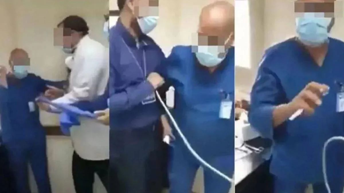 Köpeğine zorla secde ettirdi!