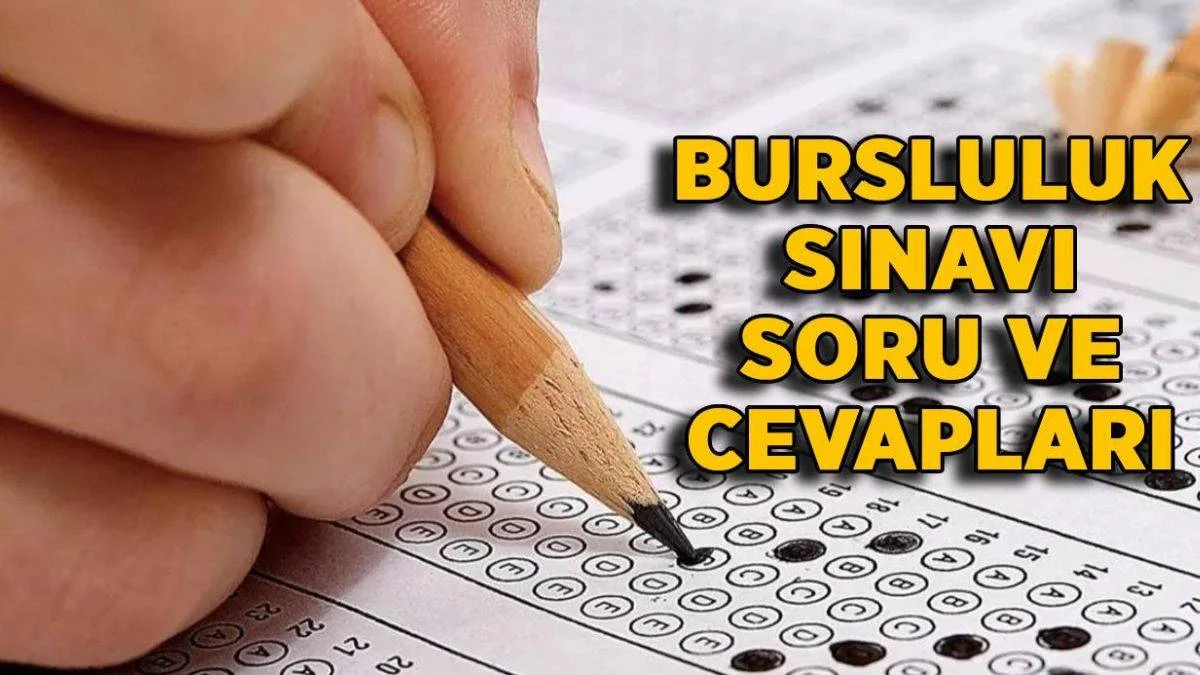 Lise ve Ortaokul bursluluk sınavı (İOKBS) soruları ve cevapları | Bursluluk sınavı soru ve cevapları