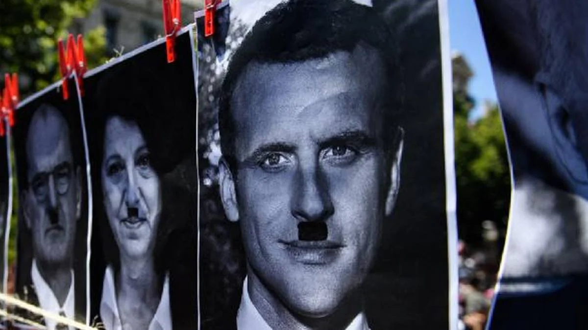 Macron'u Hitler'e benzeten kişinin cezası belli oldu
