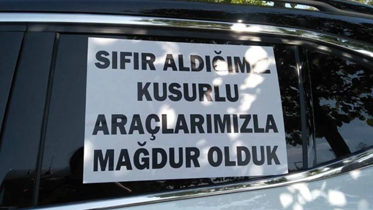'Sıfır' diye alınan ayıplı araç konvoyu