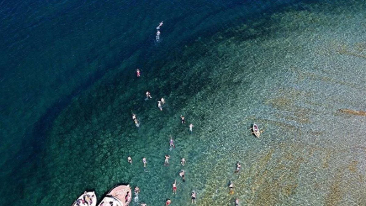 Van Gölü'nde düzenlenen 'Adır Adası'nda Yüzme Festivali' ilgi gördü