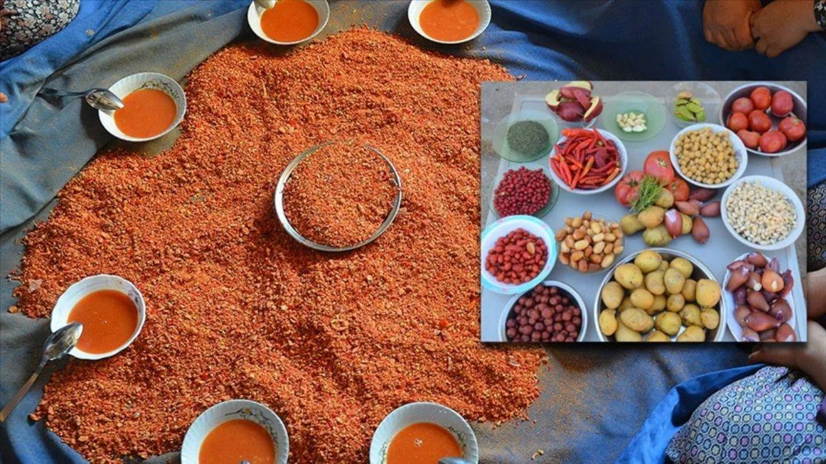 16 çeşit malzemeyle hazırlanan şifalı 'Demirci tarhanası' kapışılıyor