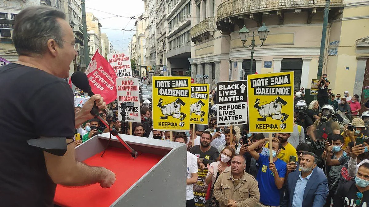 Atina'da faşizm ve ırkçılık karşıtı eylem