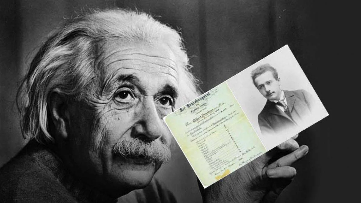 Einstein'ın 1896 tarihli lise karnesinde dikkat çeken matematik dersleri detayı