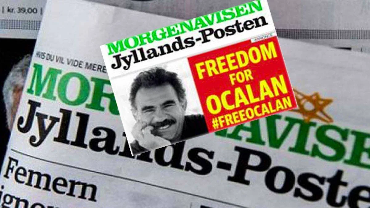 İslam düşmanlığıyla bilinen Danimarka gazetesi şimdi de Öcalan'ın reklamını yayınladı