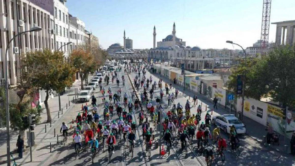 Konya Bisiklet Festivali'nde Bisiklet Şenliği