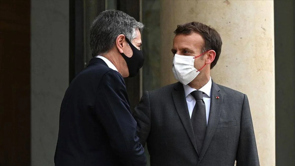 Macron 'Krizin' ardından ABD'li yetkililerle ilk yüz yüze teması gerçekleştirdi