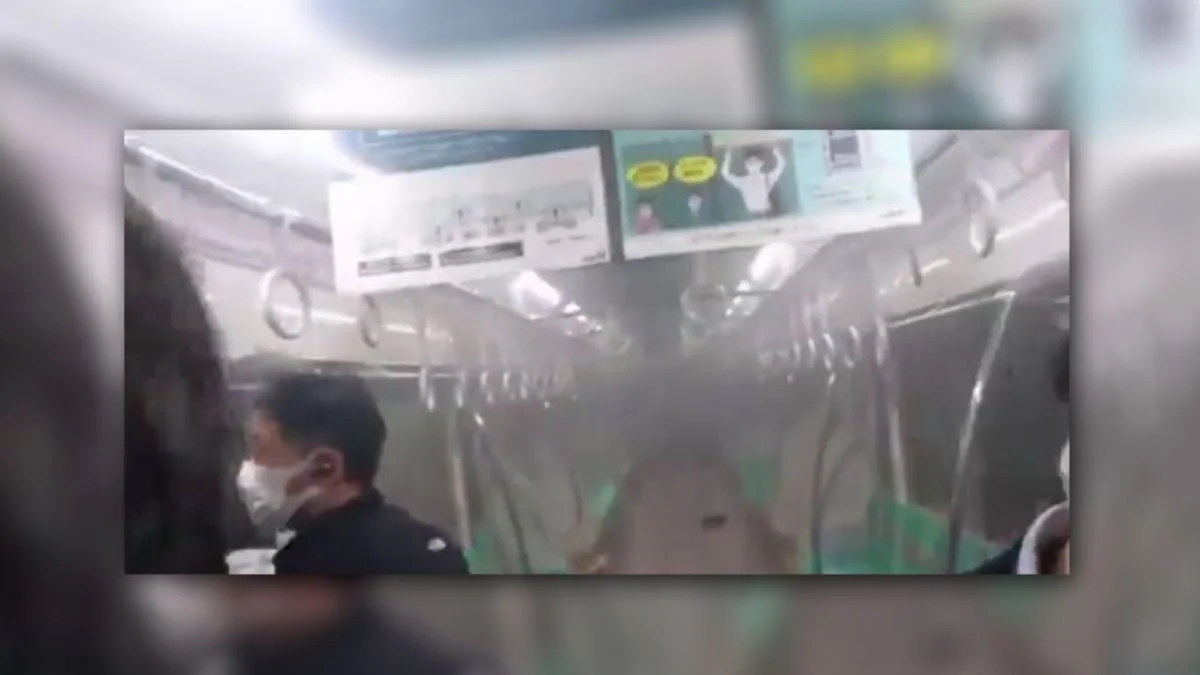 Tokyo'da dehşet anları! Treni ateşe verip, bıçakla yolculara saldırdı