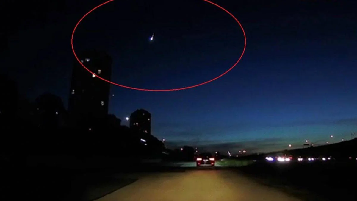 Ankara'da heyecanlandıran görüntü: Meteor mu?
