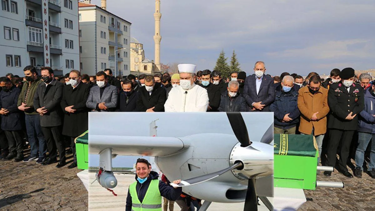Baykar uçak mühendisi Tarık Kesekci son yolculuğuna uğurlandı