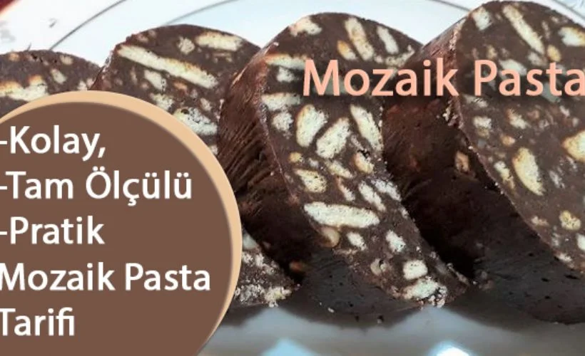 Mozaik pasta nasıl yapılır? Eski usül mozaik pasta tarifi