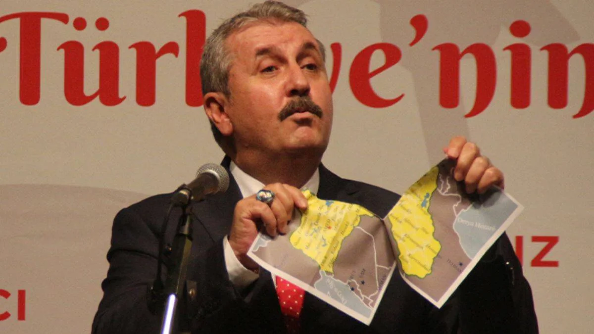 Sözde Kürdistan haritasını yırtan Destici'den Millet İttifakı'na tepki