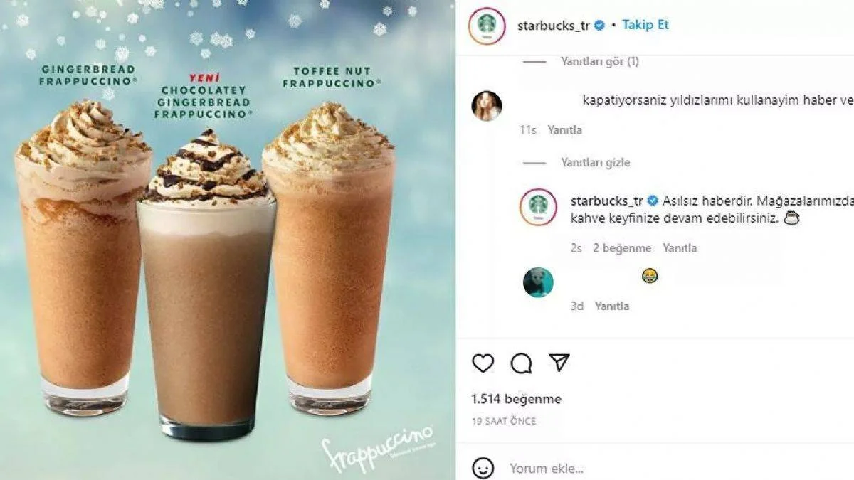 'Starbucks Türkiye kapanıyor' iddialarına Starbucks'tan yalanlama