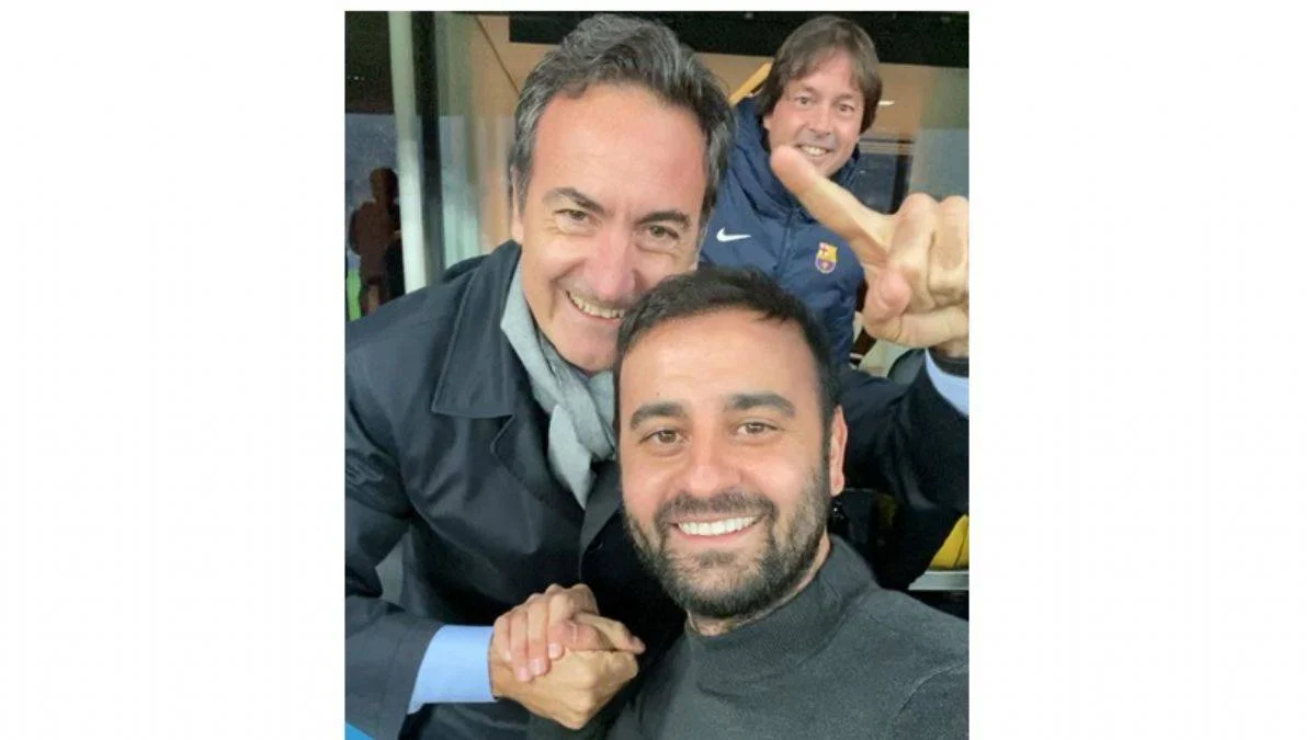 Ünlü Menajer Taylan Oran Barcelona FC CEO'su Ferran Reverter ile Kiev'de biraraya geldi!