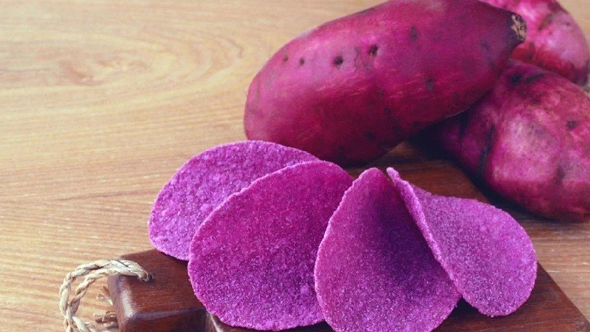 Daha önce mor patates gördünüz mü?
