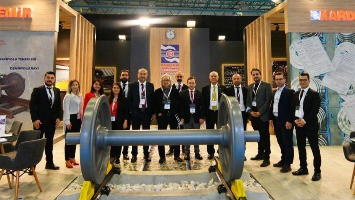 KARDEMİR, demir yolu tekerleği setini Eurasia Rail Fuarı'nda tanıttı