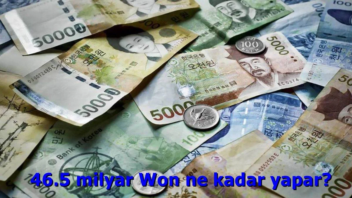 46.5 milyar Won ne kadar yapar? 46.5 milyar Kore Wonu kaç TL? 46.5 milyar Won kaç dolar? 1 won kaç TL?