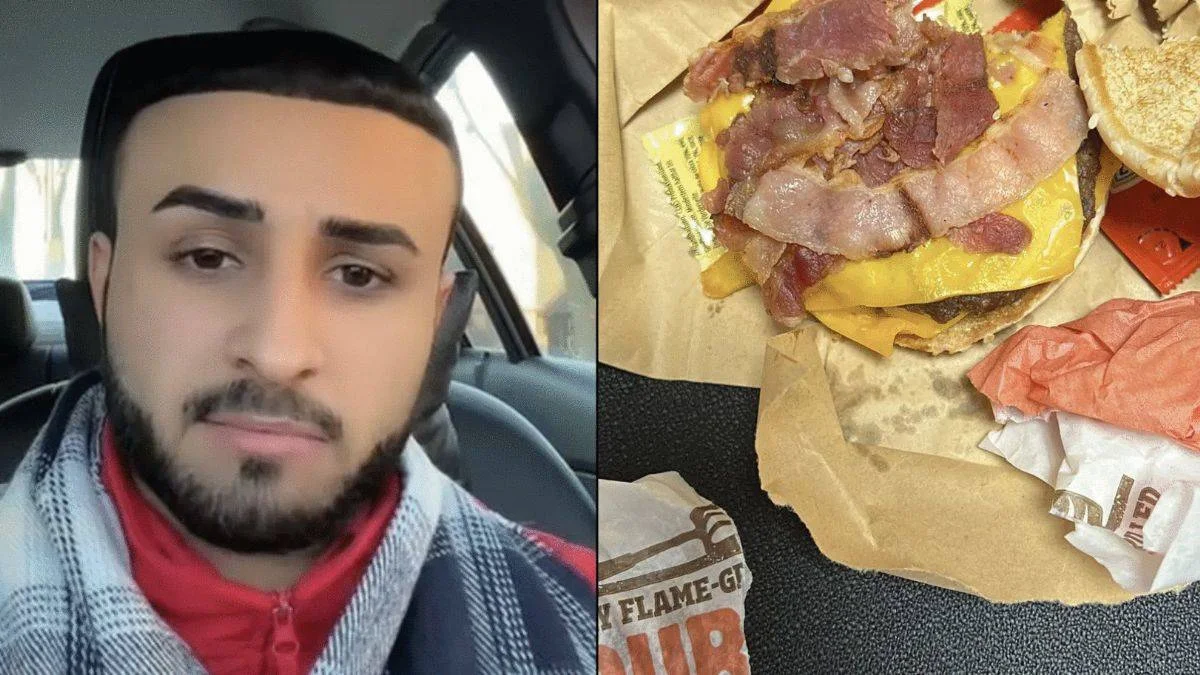 Domuz etli hamburger yiyen Türk günlerce kustu