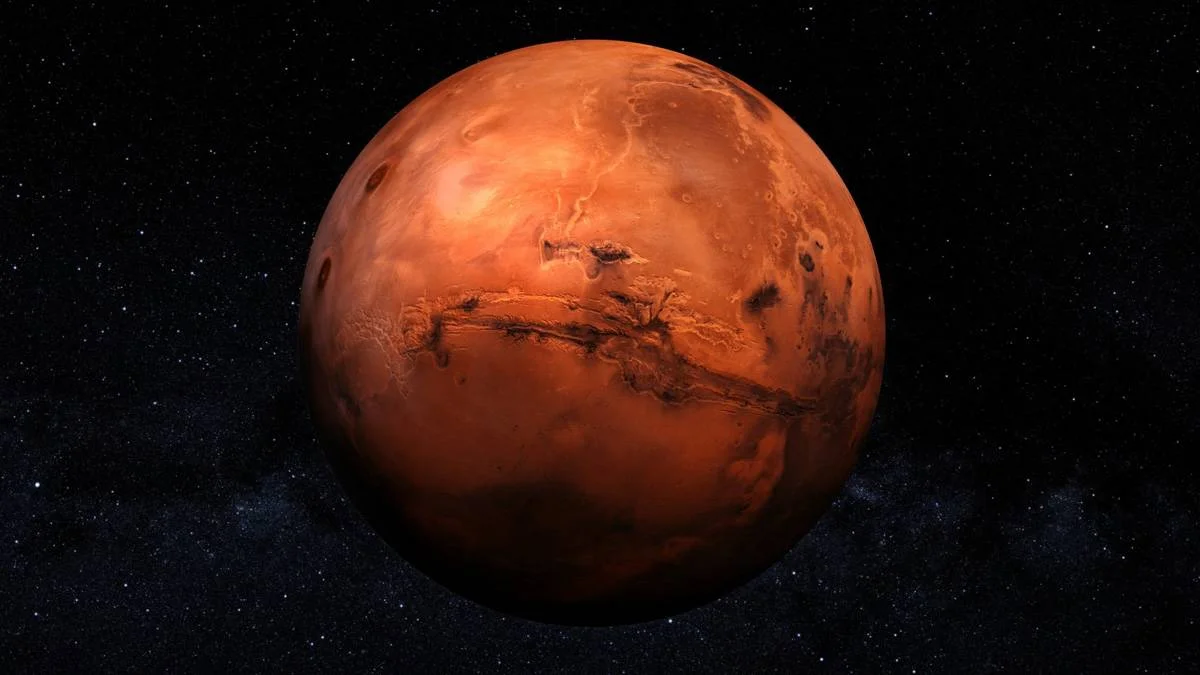 Mars'ta dikkat çeken görüntü! Kütük şeklinde krater