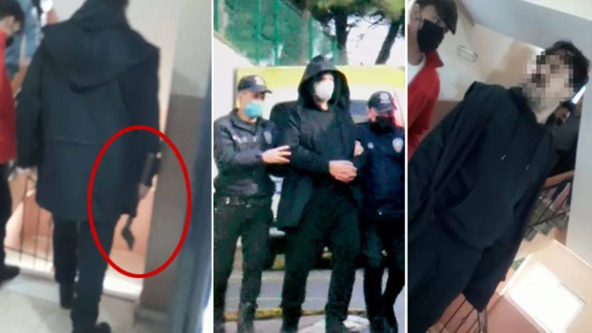 Okula baltayla giren kişi tutuklandı
