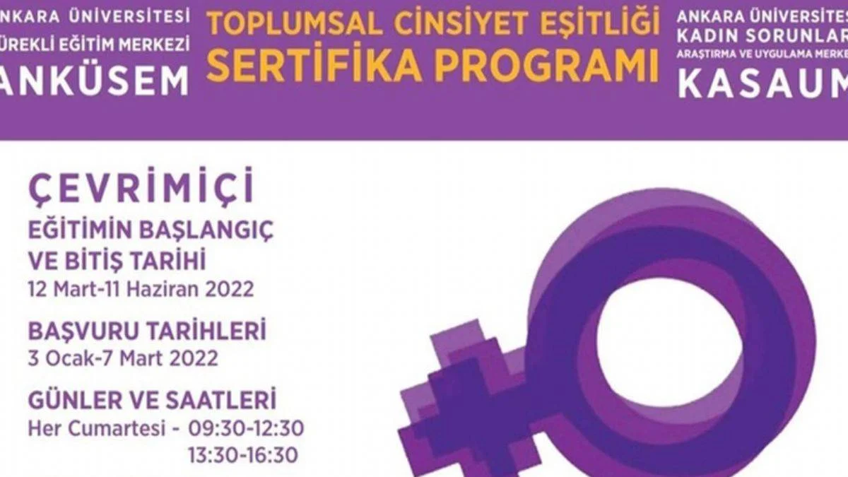 Ankara Üniversitesi'nden 'Toplumsal Cinsiyet Eşitliği' programı