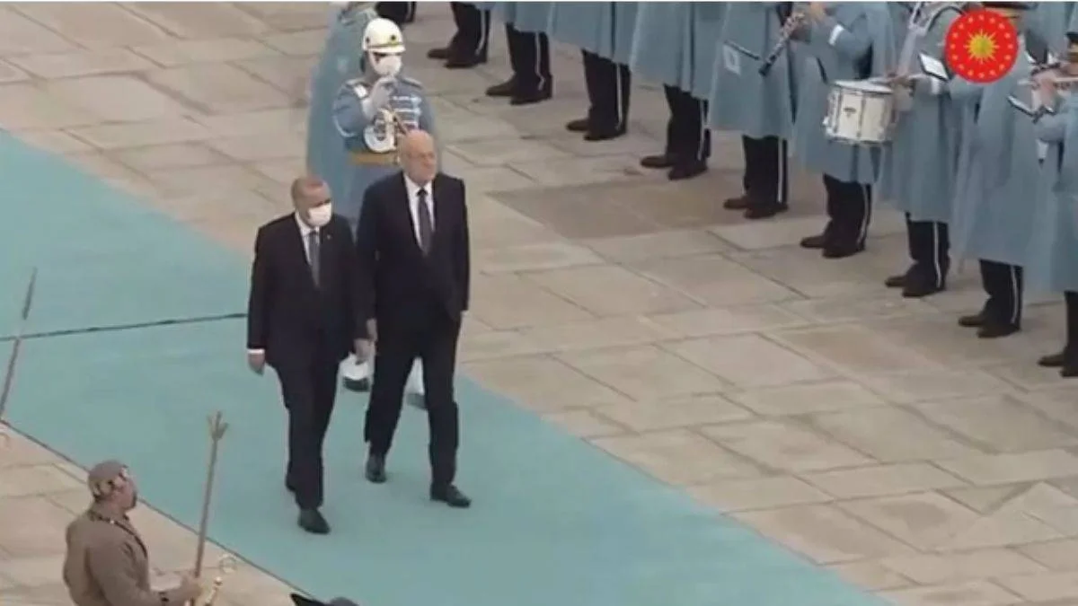 Erdoğan, Lübnan Başbakanı Mikati'yi resmi törenle karşıladı