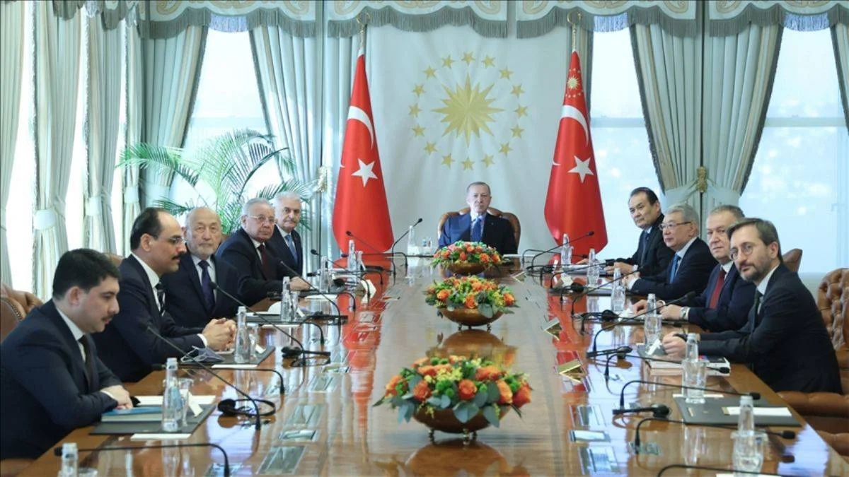 Erdoğan Türk Devletleri Teşkilatı Aksakallar Konseyi Heyeti'ni kabul etti