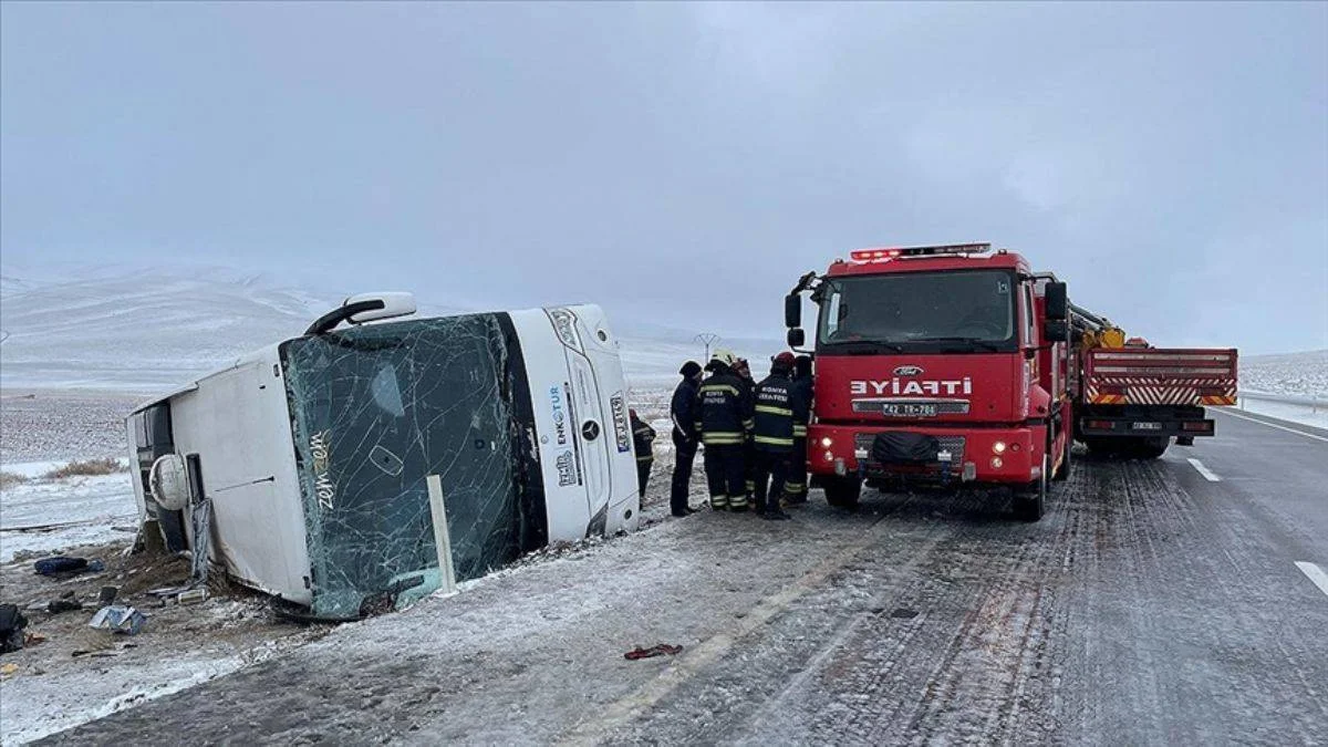 Konya'daki kazayla ilgili otobüs şoförü tutuklandı