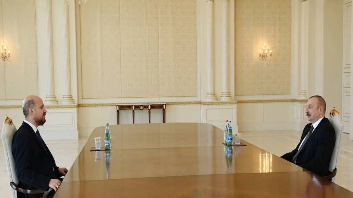 Aliyev, Bilal Erdoğan'ı kabul etti
