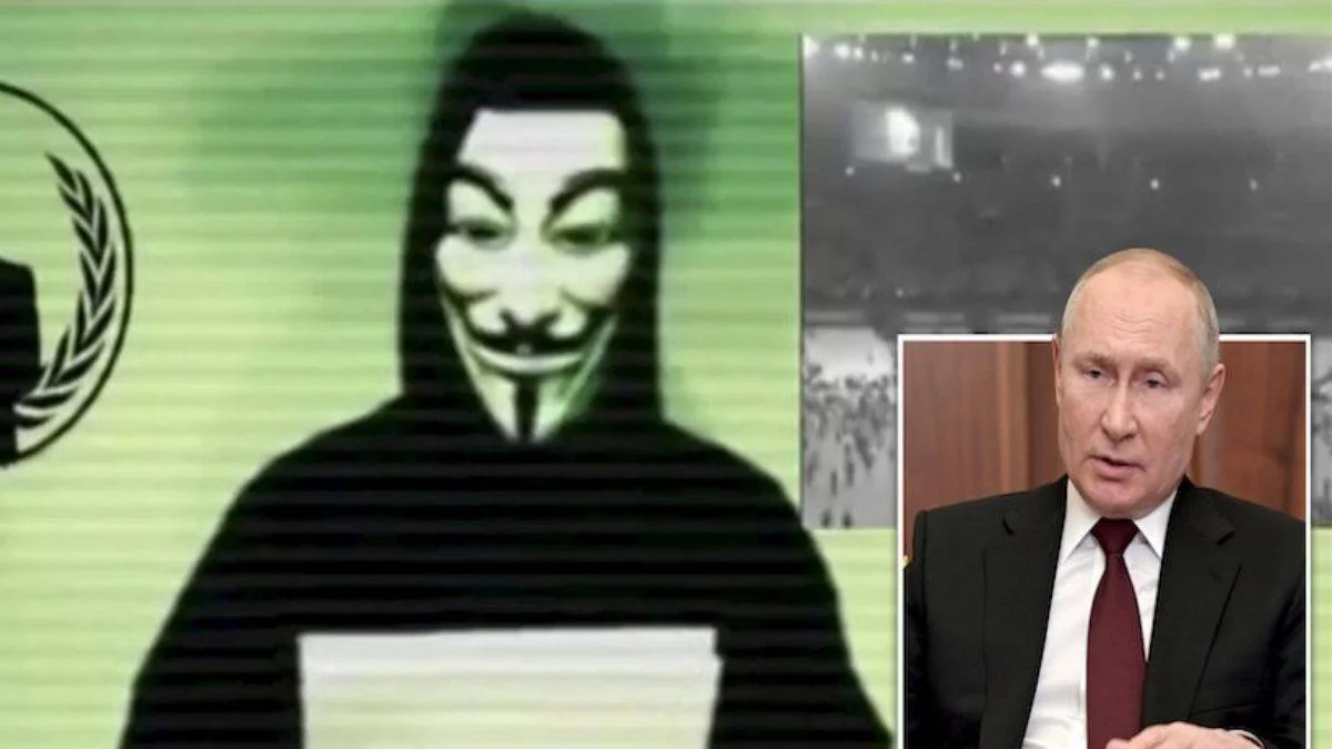 Anonymous'dan Putin'e mesaj: Uyuduğun odadayız