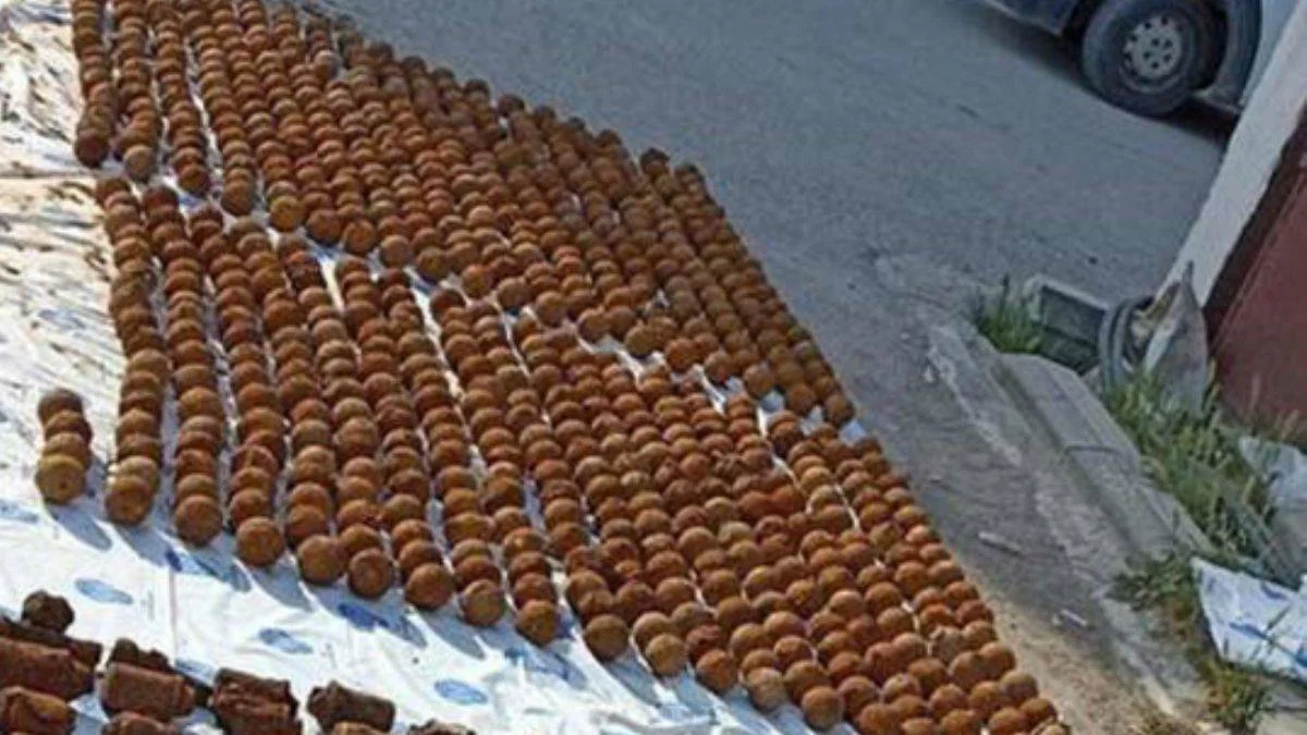 Gömülü halde bulunan el bombaları Osmanlı ve Alman yapımı çıktı