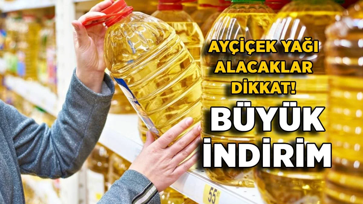 Ayçiçek yağına 30 TL indirim geliyor? Ayçiçek yağına indirim mi yapılacak? Sıvı yağ (ayçiçeği) fiyatı düşecek mi? Markette 5 litre ayçiçek yağı ne kadar oldu?