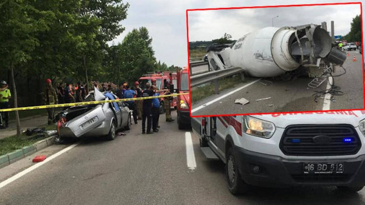 Bursa'da feci kaza: 4 ölü, 1'i ağır 2 yaralı