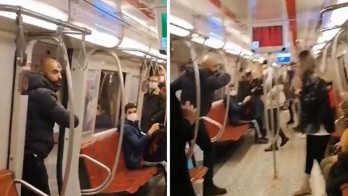 Metrodaki bıçaklı saldırgan tahliye oldu