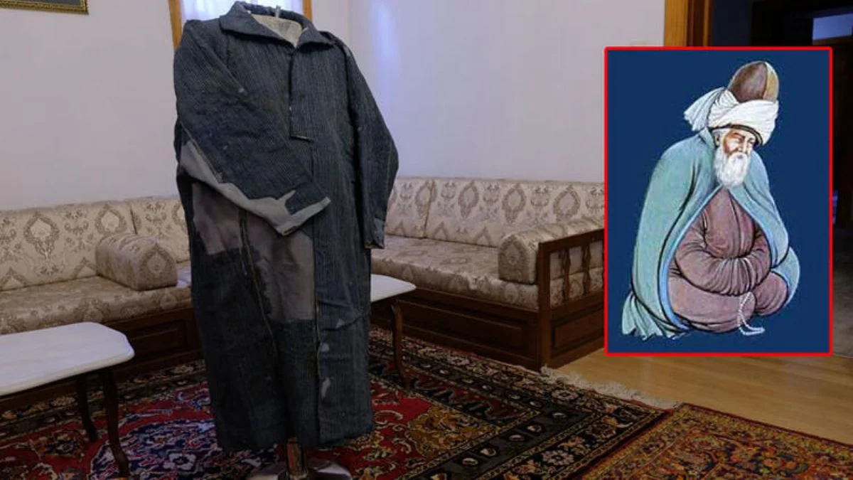 Mevlana'nın kıyafetlerinden boyu ve kilosu ortaya çıkarıldı